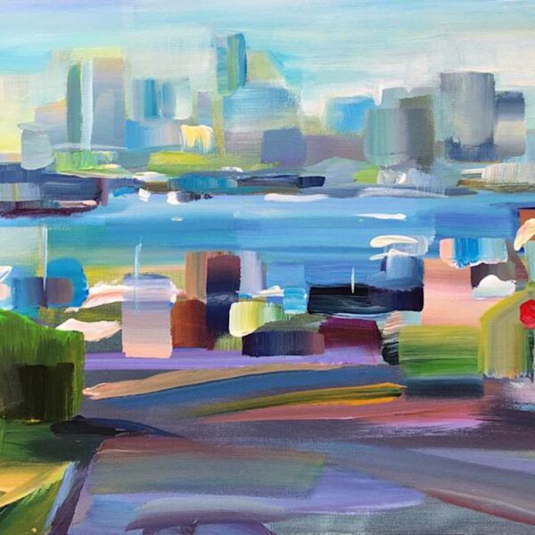 Lake Union Morning 3 (Plein Air) by Brooke Borcherding