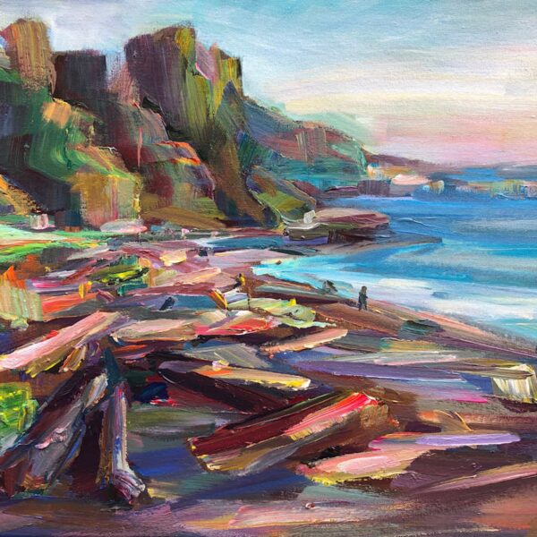 Marina Beach Park (Plein Air) by Brooke Borcherding