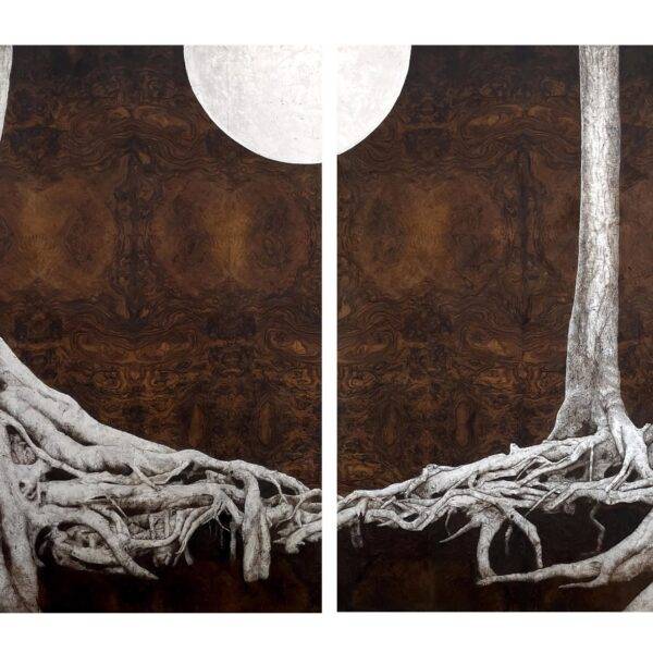 At Night (Diptych) by Julie Anne Mann