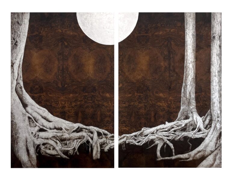 At Night (Diptych) by Julie Anne Mann