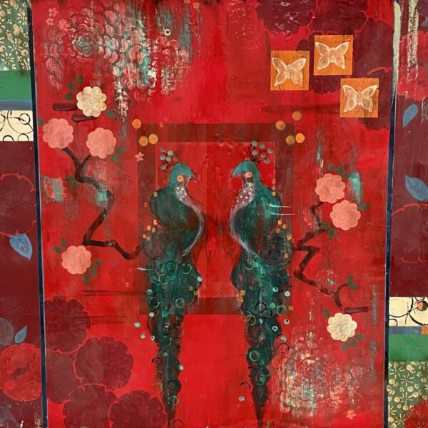 Dark Red Velvet And The Flicker Of Candles by Kathe Fraga