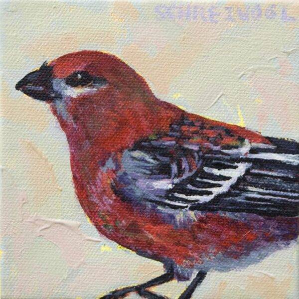 Pine Grosbeak by Anne Schreivogl
