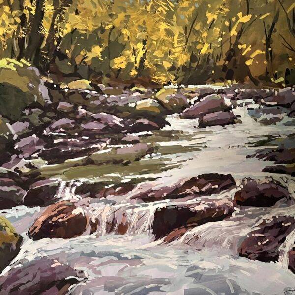 Autumn On The Sol Duc by Jane Wallis