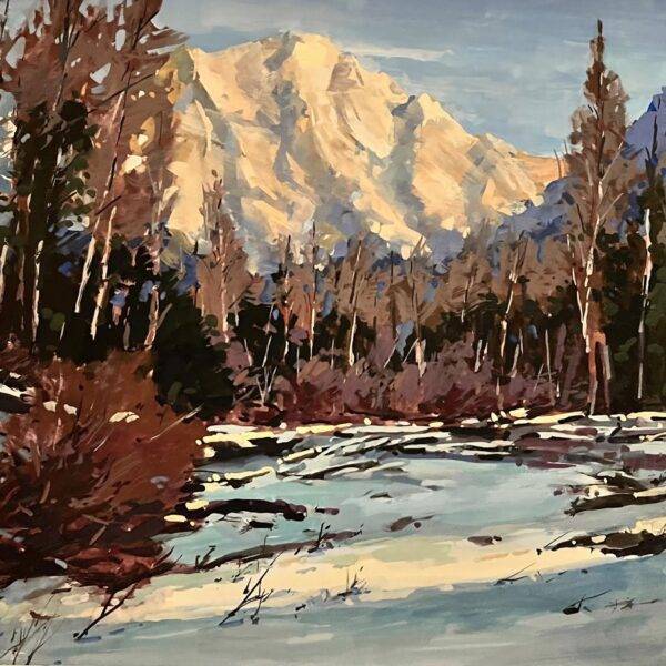Cascade Snowfall by Jane Wallis
