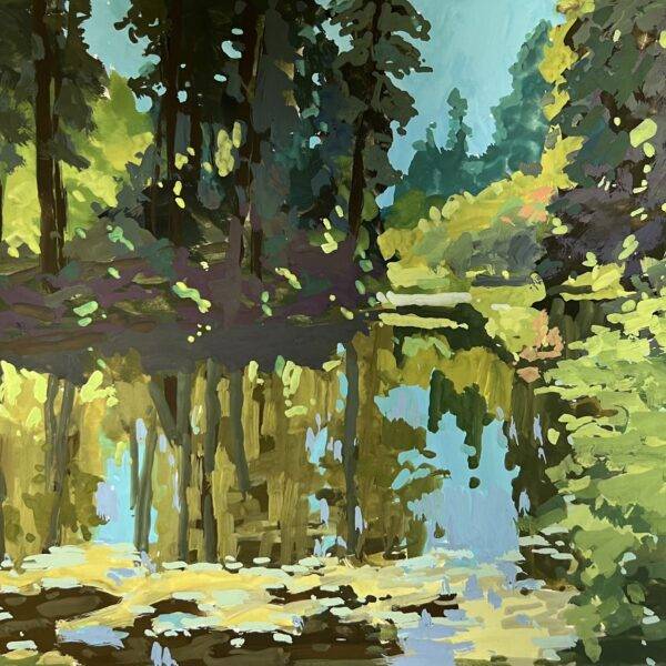 Middle Pond At Bloedel Reserve by Jane Wallis