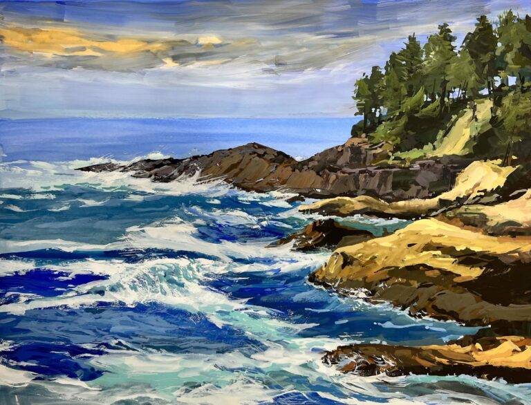 The Wind is Rising (Plein Air) by Jane Wallis