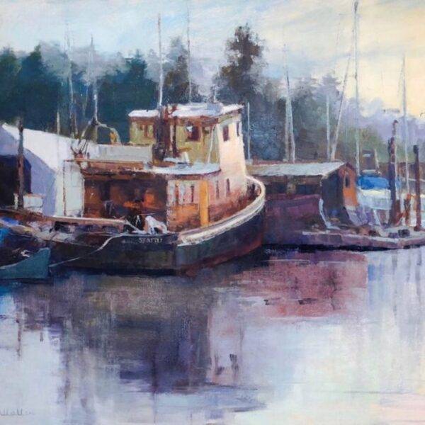 Warm Morning Light at Poulsbo Marina by Jane Wallis