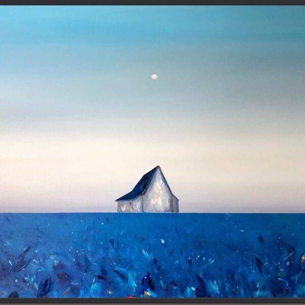 Blue House on the Horizon by  Marketa Sivek