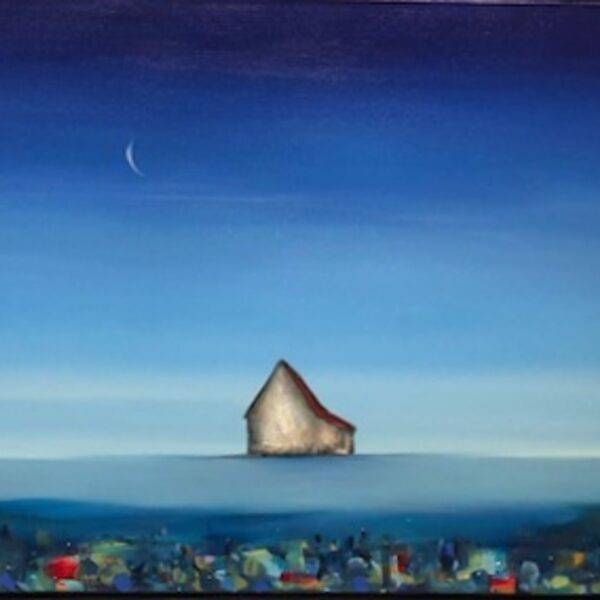 Happy Barn, NIght in Beautiful Fields by  Marketa Sivek