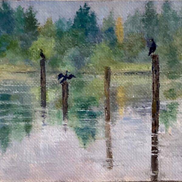 Perched on Eagle Harbor by Pamela Wachtler