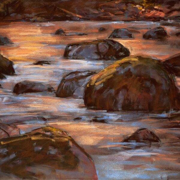 Duckabush River-Late Afternoon, 2024 by Randena Walsh