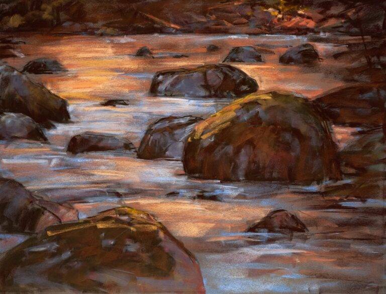 Duckabush River-Late Afternoon, 2024 by Randena Walsh