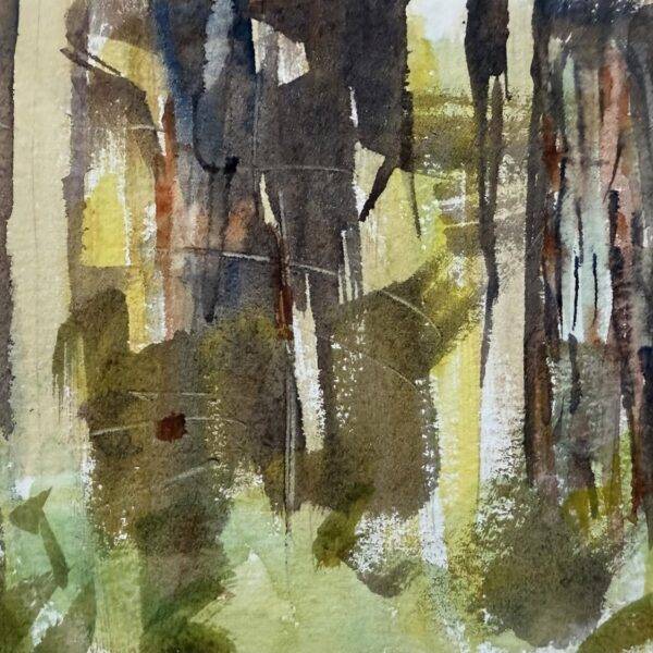 Grand Fir Trunks by Randena Walsh