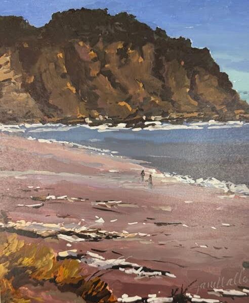 Low Tide Beach by Jane Wallis